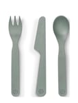 Children's Cutlery - Pebble Green Home Meal Time Cutlery Grey Elodie Details