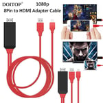 DOITOP 1080 P 8 Broches vers HDMI Convertisseur Ligne HDTV Numérique AV Adaptateur Smart HDMI Câble Pour Apple Pour iPhone 7 6 6 S Plus Pour ipad A3