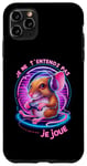 Coque pour iPhone 11 Pro Max rat souris jeux vidéo console Je ne T'entends pas Je Joue