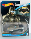 HOT WHEELS DC COMICS Armored Batman Character Car 2015 NEW