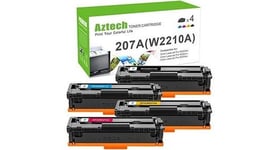 Aztech 207a cartouche de toner compatible pour hp 207a 207x w2210a w2210x pour hp color laserjet pro mfp m283fdw m282nw m283fdn m255dw m255nw m283