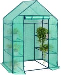 Rootz Folieväxthus - Växthus - Trädgårdsskåp - UV-beständig - Klimatstyrd - Enkel montering - 143cm x 73cm x 195cm