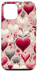 Coque pour iPhone 12/12 Pro Coeurs enchanteurs romantiques pour la Saint-Valentin