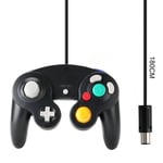 Noir Wired Manette Controller joypad pour Nintendo GameCube GC Wii Console