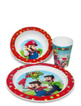 Super Mario 3-Pcs. Kids Microwavable Set Patterned Euromic