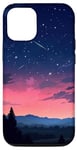 Coque pour iPhone 14 Pro Paysage de ciel de minuit nature en