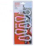 Black+Decker Karbinhakar 150 kg 5-pack