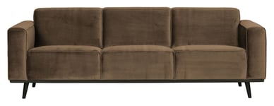 BePureHome Statement 3-pers. Sofa - Taupe Velour