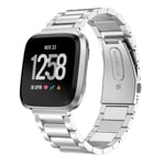 Fitbit Versa/Versa 2 Stilrent länkarmband i metall, Silver