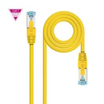NANOCABLE 10.20.1700-L25-Y - Câble réseau Cat.7 600MHZ LSZH SFTP PIMF AWG26, Jaune, 25 cm
