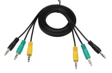 3.5mm Audio Cable,zdyCGTime 3 to 3 3.5mm Jack Male to Male Stereo Audio AUX Cable Cord For 5.1 Channel Logitech Computer Speakers(5ft/1.5m)