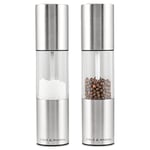 Cole & Mason H56390P Oslo Salt and Pepper Mills, Precision+, Stainless Steel/Acrylic, 185 mm, Gift Set, Includes 2 x Salt and Pepper Grinders