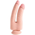 King Cock Plus Triple Density Double Penetrator 9.1 inches - Nude
