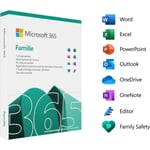 MICROSOFT Microsoft 365 Famille - 6 utilisateurs PC ou Mac Abonnement 1 an