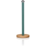 Swan Nordic Style Green Kitchen Roll Tissue Paper Towel Pole Stand Bamboo Base