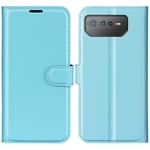 Asus ROG Phone 6 5G - Läderfodral / Plånboksfodral Blå