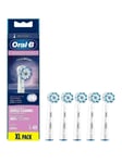 Genuine Oral-B Clean Care Sensitive Replacement Toothbrush Head Pack of 5 Counts