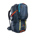 Tatonka Great Escape 75+10 Travel Backpack with Large Suitcase Opening, Extra Backpack (10L) and Coverable Carrying System - 85 Litres - 74 x 33 x 23 cm - Navy