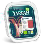 Yarrah Ekologisk Chunks in Sauce 6 x 100 g - Ekologisk kyckling & ekologiskt nötkött med ekologisk persilja & ekologisk timjan