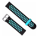 Amazfit GTS two-color silicone watch band - Black / Blue