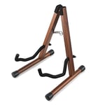 Donner Support Guitare en Bois Porte Guitare, A-frame Stand Guitare Pliable Portable pour Guitare Acoustique et Electrique, Ukulélé, Basse