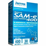 Jarrow Formulas Natural SAM-e (SAMe) 400, 400 mg, 30 Enteric-Coated Tablets