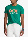Ralph Lauren Polo Custom Slim Fit Logo Motif Tee True Green XXL male 100% cotton