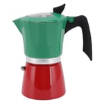 AUNC Stovetop Coffee Maker Easy To Use Double Color Block Design Beautiful Moka