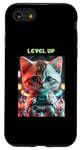 Coque pour iPhone SE (2020) / 7 / 8 Niveau joueur Boba : aventure de jeu Kawaii Baby Cat