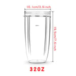 18/24/32oz Replacement Cup Jar for Nutribullet 600W Nutri Bullet Pro Blender Cup