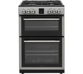 KENWOOD KDGC66S22 60 cm Dual Fuel Cooker - Silver, Silver/Grey