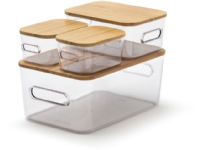 SmartStore Compact Clear 4-pack, with bamboo lid