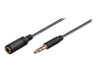 Goobay Avk 184-0150 Mini - Ljudförlängningskabel - Mini-Phone Stereo 3.5 Mm Hona Till Mini-Phone Stereo 3.5 Mm Hane - 1.5 M - Svart