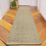 B&B Runner Rug for Hallway - Super Soft Non Slip Shaggy Rug Modern Home Decor Non Shed Kitchen Bedroom Rugs For Adults Room - 60cm X 110 - Cream