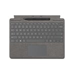 Microsoft Surface Pro 8 or Pro X - Signature Type cover - Silver - and Slim Pen 2 - Black - bundle