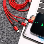 La couleur rouge Câble USB 1 FR 3 Type C Pour recharge Rapide, Compatible avec iPhone 11 12 12mini, Toledo Leon EXEO MK3 MK2 5F ATECA ALEA FR 1M Arona