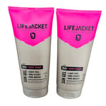 2 x LifeJacket Sun Protection Gel SPF50 Non Greasy Sunscreen Face+Body 200ml