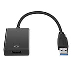 Kurphy Premium HD 1080P USB 3.0 To HDMI Video Cable Adapter Converter For Pc Laptop Tv Portable USB 3.0 To HDMI Cable Adapter