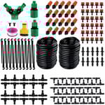 Mikro Droppbevattning Kit 30m Dropp Automatisk Trädgård Bevattningssystem Växthus Sprinkler Droppbevattning Droppbevattning Utrustning med Justerbar N