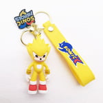 Sonic Keychain Card Holder Bag Hänge yellow