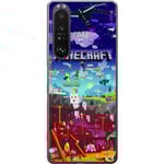 Sony Xperia 1 III Genomskinligt Skal Minecraft