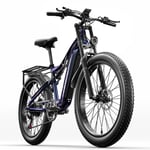 Vuxen elcykel mountainbike, 1000W BAFANG motor, 26*3.0 feta däck MX03 Shengmilo