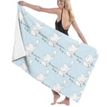 Elephant Balloon Dream Big Large Beach Towel, Suitable for Hotel, Swimming Pool, Gym, Beach, Natural, Soft, Quick Drying L130cm x W80cm/51"Lx31" W