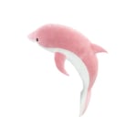 Mjuk delfin plysch kramkudde, stor mjuk delfin plyschdjur leksak docka presenter till barn, Alla hjärtans dag, sängkläder[HK] small Pink