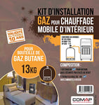 COMAP Kit chauffage pour chauffage mobile d’intérieur au gaz 13kg 10 ans - S651296