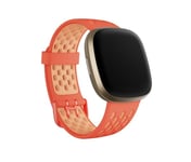 Fitbit FB174SBCRPKL, Band, Smartwatch, Orange, Rosa, Fitbit, Sense & Versa 3, Gjuten aluminium, Silikon