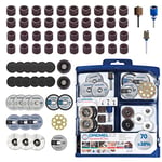 Dremel SC725 EZ SpeedClic Kit - Coffret de 70 Accessoires pour Outils Multifonction Rotatifs pour Découper, Poncer, Graver, Meuler, Nettoyer, Sculpter et Polir