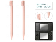 2 x Pink Stylus for DS Lite Nintendo/NDSL/DSL Plastic Replacement Parts Pen
