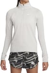 NIKE Therma-FIT Women's Running Top with Half Zip, Lt Iron Or/Reflective Silver, XS