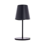 Table lamp LED metal black 38 cm USB rechargeable 250 lumens dimmable CCT 3000-4000 K, Warm White-Cool White